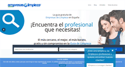 Desktop Screenshot of empresasdlimpieza.com