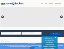 Tablet Screenshot of empresasdlimpieza.com